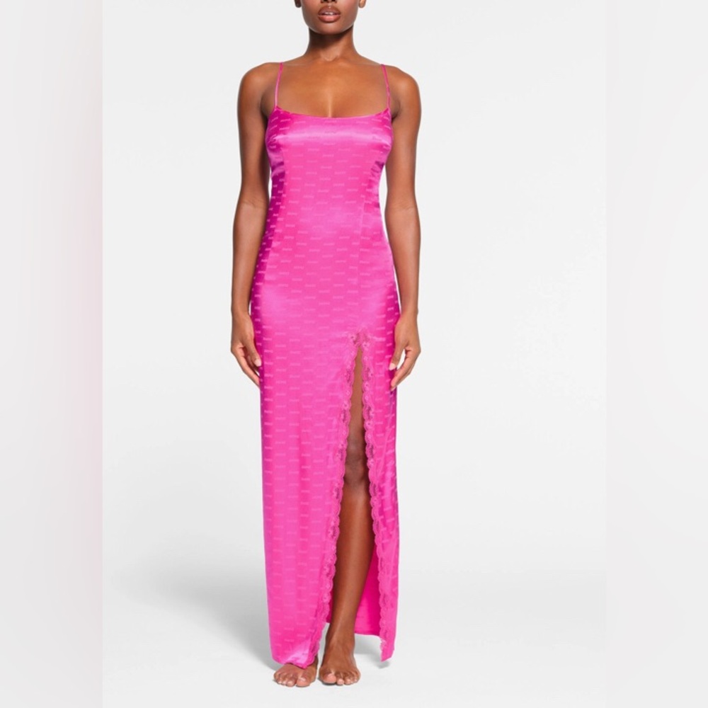 SKIMS Jacquard Logo Dress